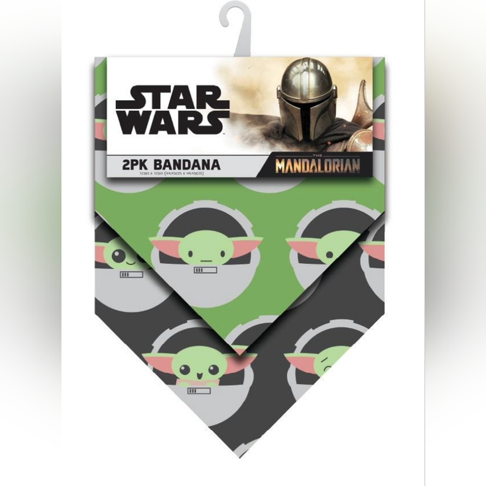 The Mandalorian/The Child Pet Bandana 2PK set NWT